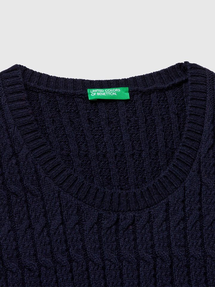 SLEEVELESS SWEATER Junior Girl image number 3